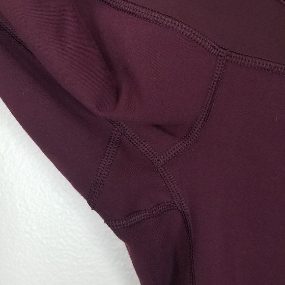 Lululemon Wunder Under Hi Rise Reversible Maroon 2 - Picture 7 of 8